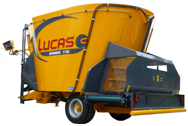 LucasG Spirmix Futtermischwagen vertikal mit Abladeband