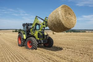 Claas Arion 400 mit Frontlader